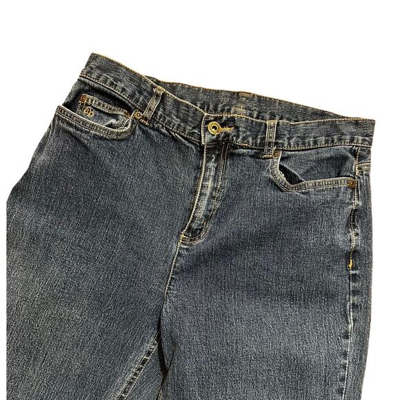 Christopher & Banks Size 10P Dark Wash Jeans 32" Waist - Picture 1 of 7